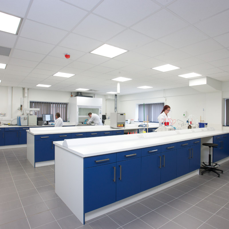 Commercial and industrial architect services for the client’s operations, included the refurbishment and redesign of exiting warehouse and manufacturing building in to high-specification research, development and quality control laboratory, based in Merseyside, Liverpool