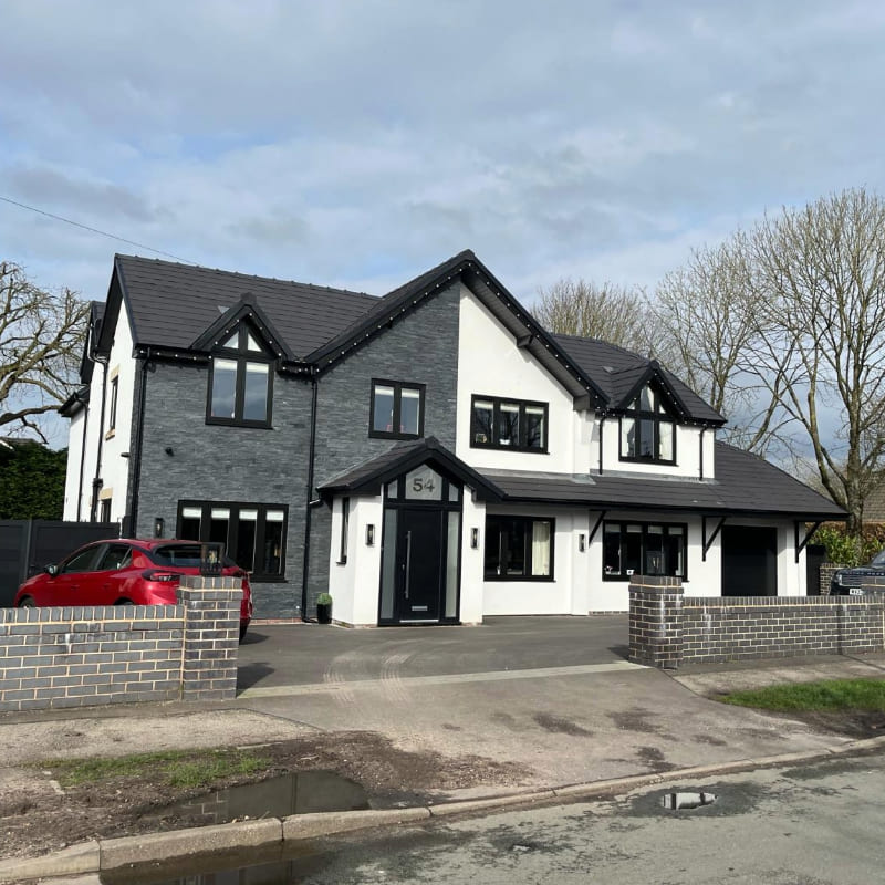 Photo of completed extension and remodelling design services for detached home in Culcheth