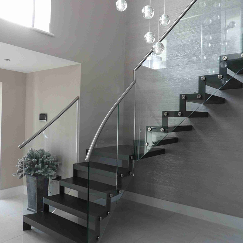 Photo of spine stair case by PAB Architects within interior of detached home in Culcheth.
