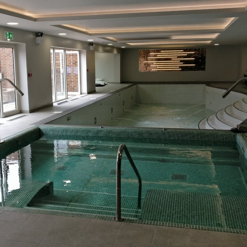 Swimming pool planned and designed by PAB Architects’ expert architects for Stocks Hall Care Home in Mawdesley, Lancashire